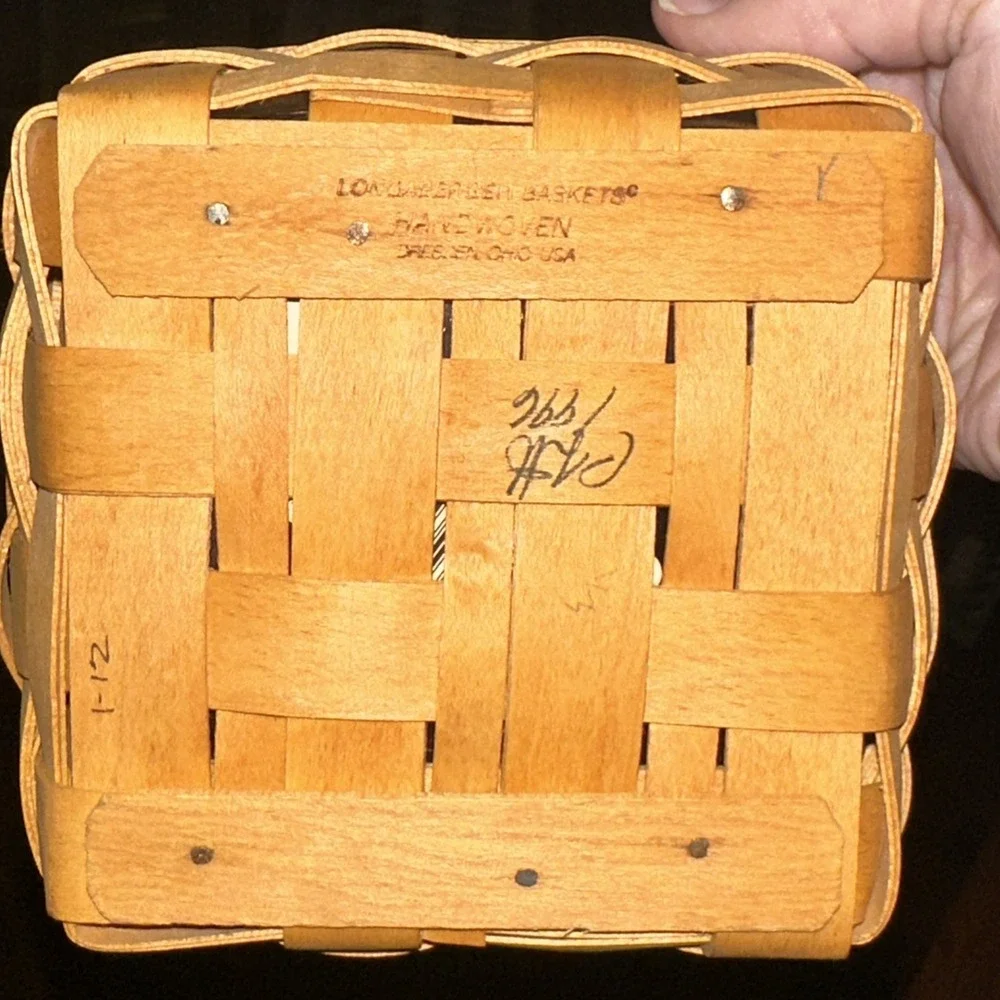 Longaberger American Craft Traditions Small 1996 Hostess App W/ Plastic Protecto